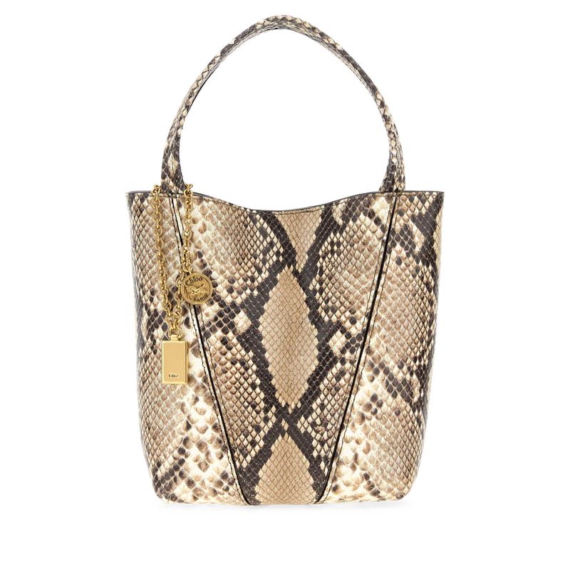 Chloe Women Printed Leather Chloe Spin Handbag